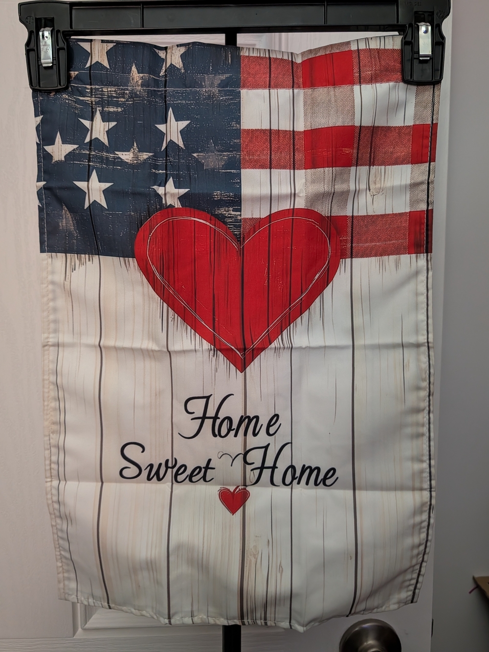 Home Sweet Home American Flag Heart Wall Decor